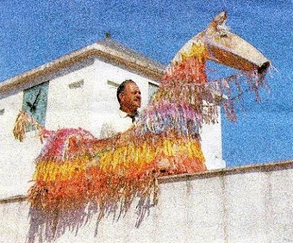 Caballos Fufo de las Fiestas de San Miguel de Tazacorte, Patrón de La Palma, del año 1968.