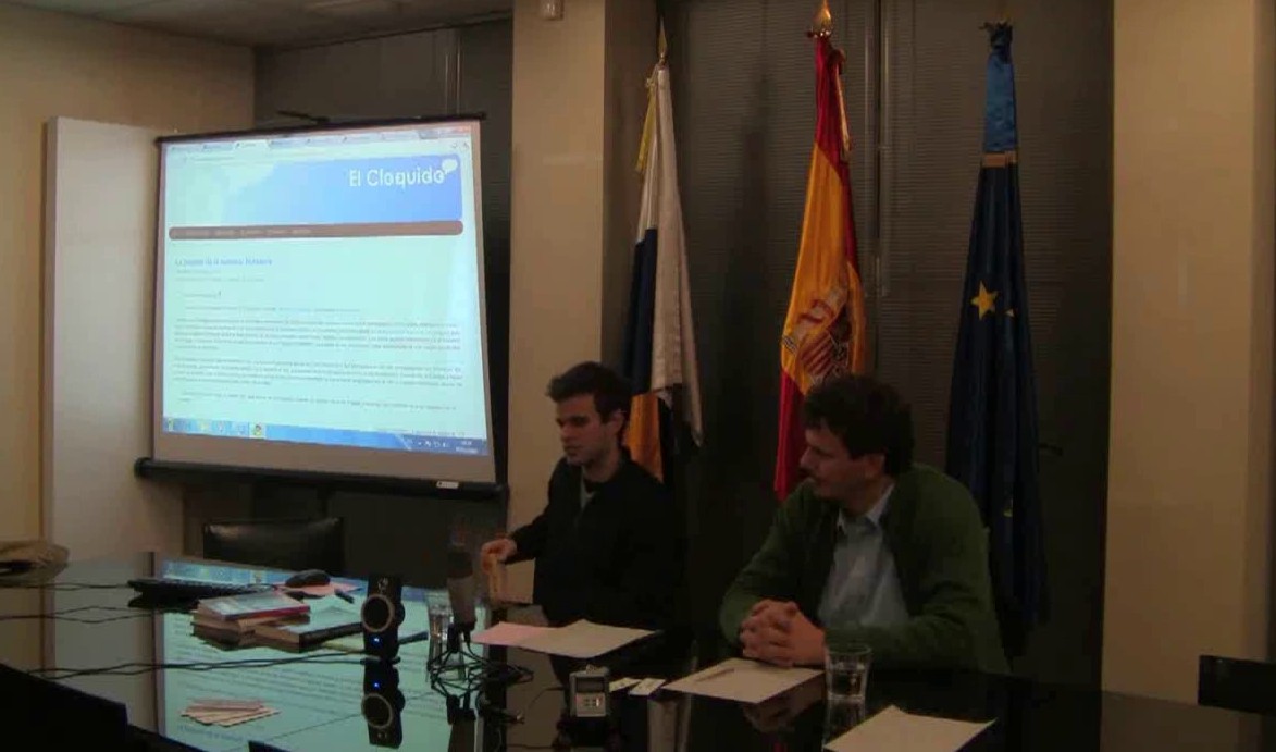 Presentación de la web canaria "El Cloquido" en Bruselas